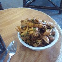 Crunchy, delicious pakora at Kings Wholefood Artisan in Palmerston