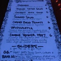 Menu but I think is always changing  at chizuko in Pensacola