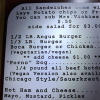 Vegan “porno dog” 😂 at Elbow Room in Pensacola