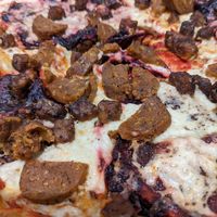 Seitan and beetaroni at Li'l Nonna's in Austin