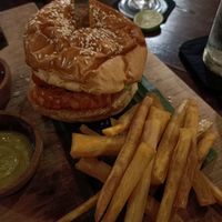 Tempeh burger at Lazy Cats  in Ubud