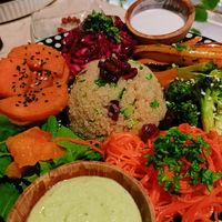 Quinoa platter at Lazy Cats  in Ubud