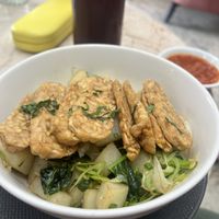 Potatoes and tempeh   at Lazy Cats  in Ubud
