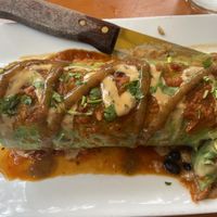 Green burrito with added tempeh !!!  at Casa Maya in St Augustine