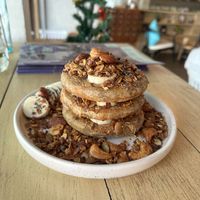 peanut butter & banana pancakes  at Steps in Bangkok