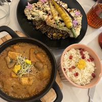 Maffe végetal and the cauliflower steak    at L'Abattoir Vegetal - Guisarde in Paris