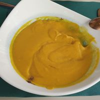 Sopa de zanahoria com jengibre exquisita at BumpGreen in Madrid