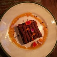 Vegan raw brownie  at BumpGreen in Madrid