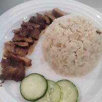 Veg duck rice at Daun Kitchen in Johor Bahru