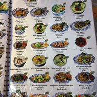 Veggie menu at Spinach in Khao Lak