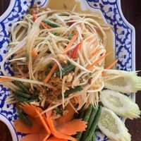 Papaya salad (veganized ) at Spinach in Khao Lak