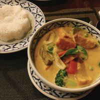 green curry  at Spinach in Khao Lak