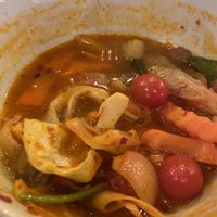 Tom yum spicy soup   at Spinach in Khao Lak