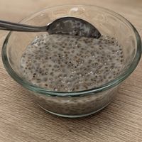 Chia Pudding (part of Menu del Dia) at Omphalos in Arequipa