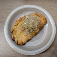 Empanada at Omphalos in Arequipa