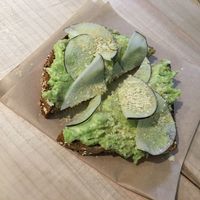 avocado toast at nutbar - Summerhill in Toronto