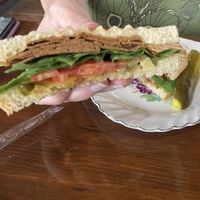 Pastrami sandwich  at Curiosi-Tea House in Mankato