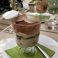 (front) pistachio tiramisu, (back) hazelnut tiramisu   at Haiku in Palermo