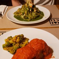 Pappardelle and stuffed artichokes at Haiku in Palermo