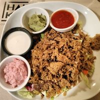 Kebab di seitan con piadina, insalata, maionese e salse at Haiku in Palermo