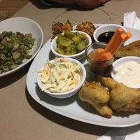 The one on the right was the happy hour plate, for 1 person  at Haiku in Palermo