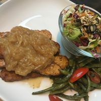 tempeh with caramelised onion at Haiku in Palermo