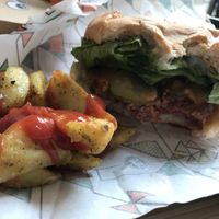 Super burger at La Trocadero in Barcelona