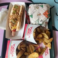 2 Meals - Classic Hot Dog and Eureka Burger with Wedges   at La Trocadero in Barcelona