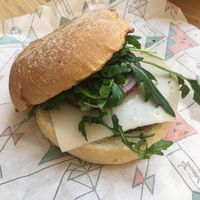 great burger! well worth a walk. at La Trocadero in Barcelona