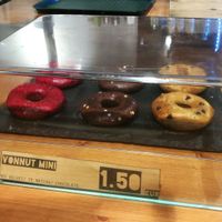 Vegan mini donuts at La Trocadero in Barcelona