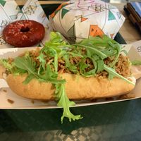 Hot dog at La Trocadero in Barcelona