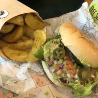 Hamburguesa tex mex at La Trocadero in Barcelona