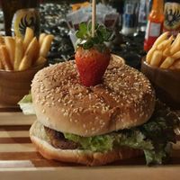 Beyond Meat burger at Noguis in Tamarindo