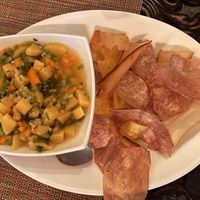 Green plantain ceviche  at Noguis in Tamarindo