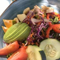 Green salad  at Noguis in Tamarindo