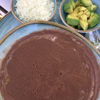 Vegan bean soup at Noguis in Tamarindo