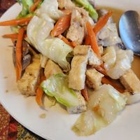 Veggie stir fry at Tasty Thai Kitchen in Eugene