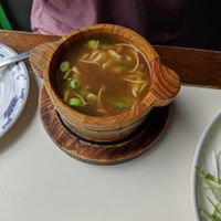 Veg starter noodle soup at Saigon68 in Sheffield