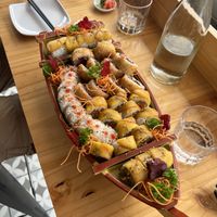 Sushi boat  at Kappa Sushi in La Fortuna