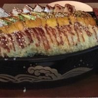 vegan sushi - boat at Kappa Sushi in La Fortuna