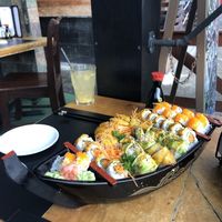 Sushi boat at Kappa Sushi in La Fortuna