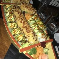 Vegan Sushi boat, containing 40 pieces. (28$) at Kappa Sushi in La Fortuna