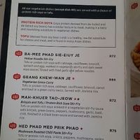 menu at Simply Asia - Heritage Square in Cape Town