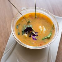 The best quinoa soup I've had in South America, hands down.  at Loving Hut in Cusco