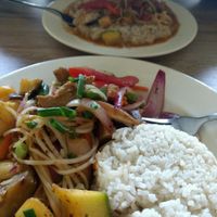 Lunch of the day.  at Loving Hut in Cusco