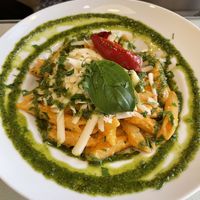 Pasta penne at Organi Chiado in Lisbon