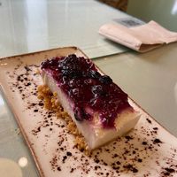Cheesecake at Organi Chiado in Lisbon