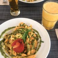 Massa com molho de tomate e caju at Organi Chiado in Lisbon