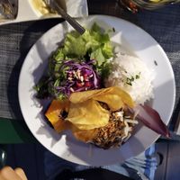 The veggie burguer at Organi Chiado in Lisbon