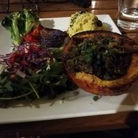 Pumpkin dish at Organi Chiado in Lisbon